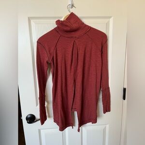 We The Free Red Tara Open Back Sweater